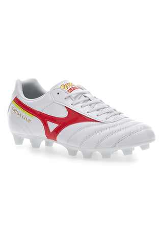 Weiße Mizuno Morelia II Club MD Fußballschuhe
