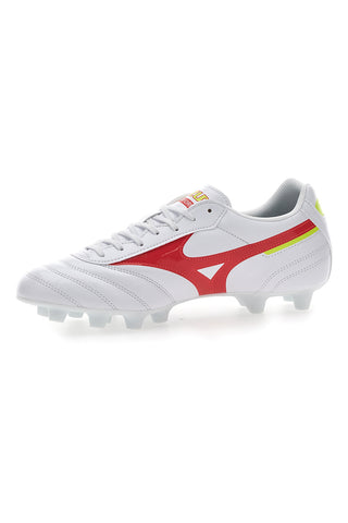 Weiße Mizuno Morelia II Club MD Fußballschuhe