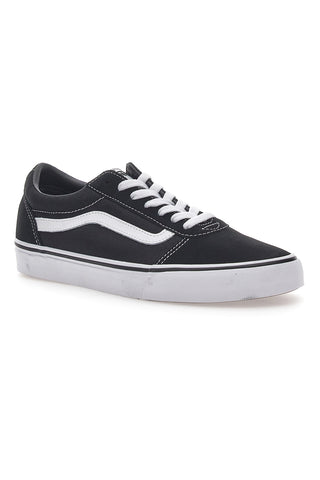 Vans Ward Weiß/Schwarze Ledersneaker