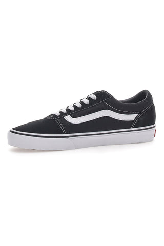 Vans Ward Weiß/Schwarze Ledersneaker