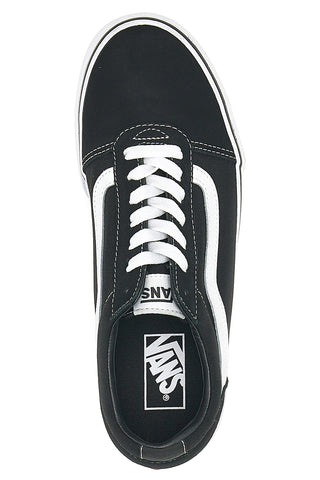 Vans Ward Weiß/Schwarze Ledersneaker