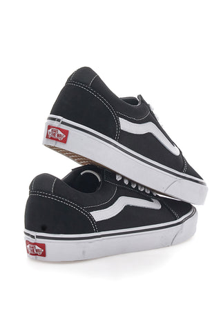 Vans Ward Weiß/Schwarze Ledersneaker
