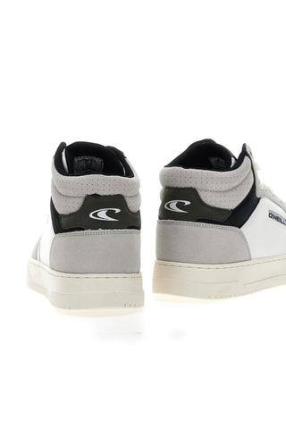 Sneakers Mid Cut Galveston Bianche