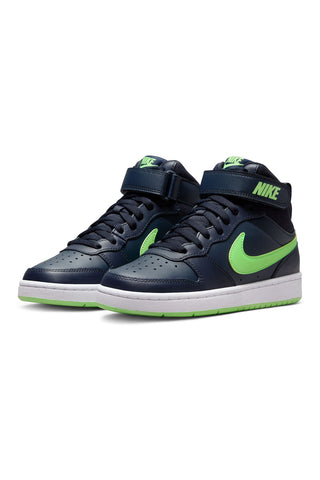 Blaue Turnschuhe Nike Court Borought Mid