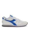Weiße Turnschuhe mit blauem Diadora Skyler Athletic Frieze
