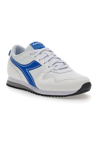 Weiße Turnschuhe mit blauem Diadora Skyler Athletic Frieze