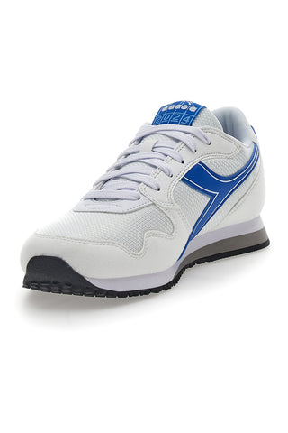 Weiße Turnschuhe mit blauem Diadora Skyler Athletic Frieze
