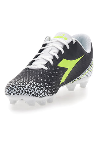 Scarpe da Calcio per Terreni Compatti Nere con Logo Giallo Diadora Pichichi 6 Mg14