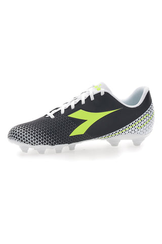 Scarpe da Calcio per Terreni Compatti Nere con Logo Giallo Diadora Pichichi 6 Mg14