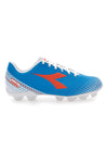 Fußballschuhe mit festen Stollen in Blau mit orangefarbenem Logo Diadora Pichichi 6 Md Jr