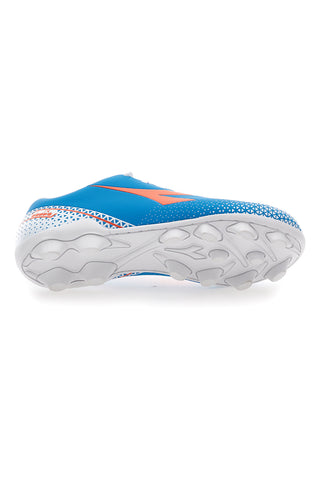 Scarpe da Calcio con Tacchetti Fissi Azzurre con Logo Arancione Diadora Pichichi 6 Md Jr