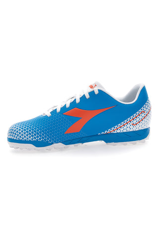 Scarpe da Calcio Azzurre con Logo Arancione Diadora Pichichi 6 Tf Jr