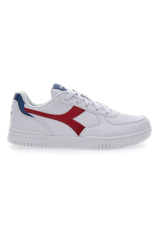 Weiße Sport-Sneaker für Teenager, Diadora Raptor Low GS