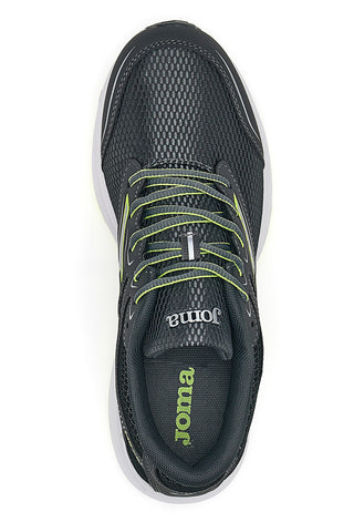 Joma Meta Men 2412 Schwarze Laufschuhe mit atmungsaktivem Mesh-Obermaterial