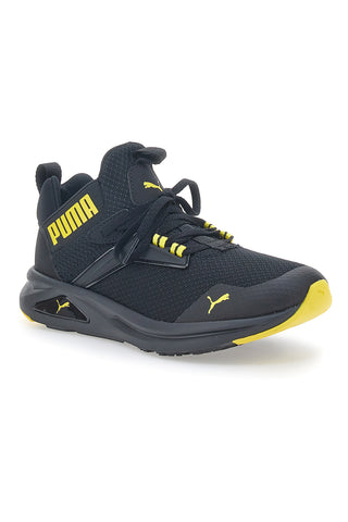Schwarze und gelbe Puma Enzo 2 Refresh JR Sneakers
