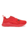 Rote Turnschuhe mit Mesh-Obermaterial Puma Wired Run Pure Jr