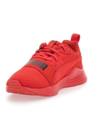 Sneakers Rosse Con Tomaia In Mesh Puma Wired Run Pure Jr