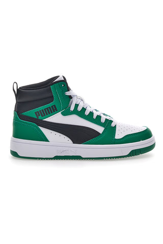 Puma Rebound V6 Mid-Cut grüne Turnschuhe