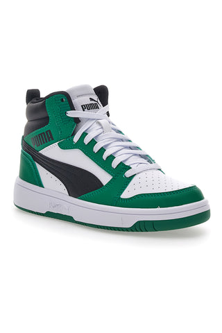 Puma Rebound V6 Mid-Cut grüne Turnschuhe