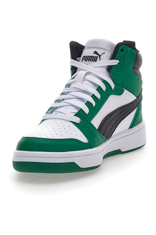 Puma Rebound V6 Mid-Cut grüne Turnschuhe