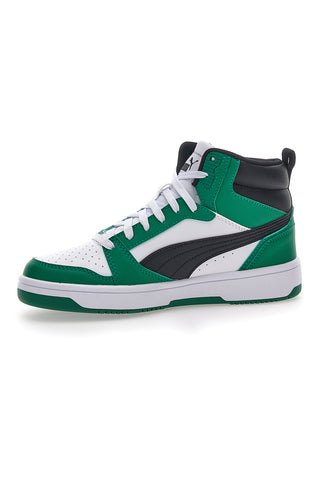 Puma Rebound V6 Mid-Cut grüne Turnschuhe