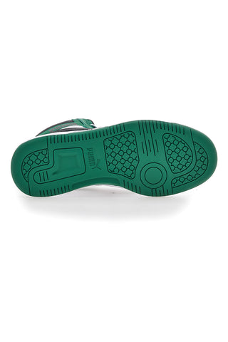 Puma Rebound V6 Mid-Cut grüne Turnschuhe
