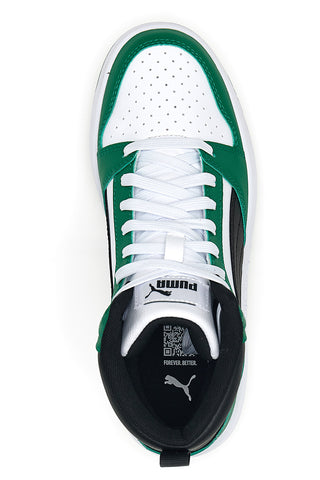 Puma Rebound V6 Mid-Cut grüne Turnschuhe