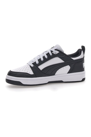 Sneakers Bianche e Nere Con Stringa Laterale Puma Rebound V6 LO JR