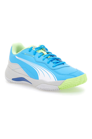 Scarpe da Padel Azzurre Con Stringa Laterale Puma Nova Smash