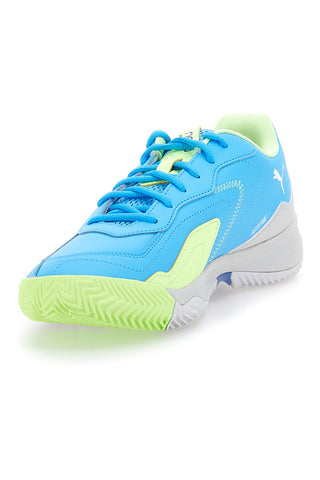 Scarpe da Padel Azzurre Con Stringa Laterale Puma Nova Smash