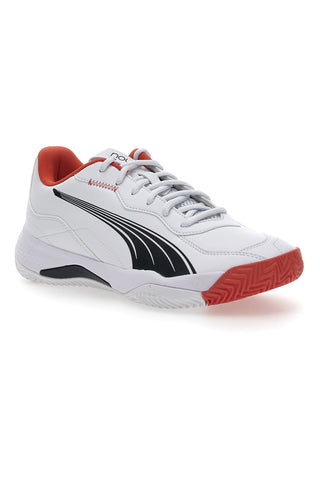 Scarpe da Padel Bianche e Rosse da Uomo Puma Nova Smash