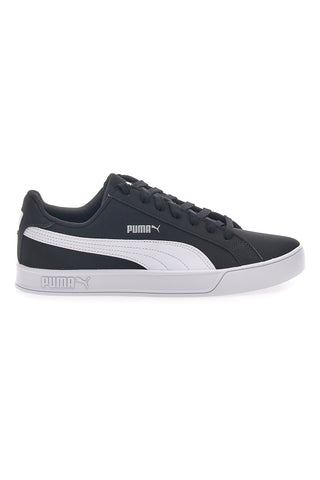Puma Smash Vulc Schwarze Turnschuhe mit Schnürsenkeln