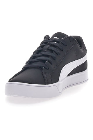 Puma Smash Vulc Schwarze Turnschuhe mit Schnürsenkeln