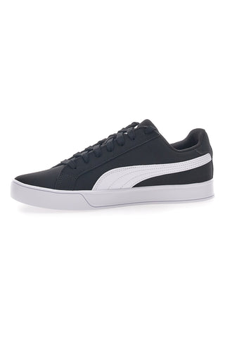 Puma Smash Vulc Schwarze Turnschuhe mit Schnürsenkeln