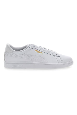 Puma Smash 3.0 Weiße Turnschuhe mit lässigen Schnürsenkeln