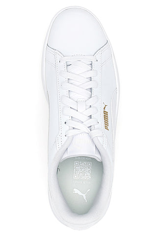 Puma Smash 3.0 Weiße Turnschuhe mit lässigen Schnürsenkeln