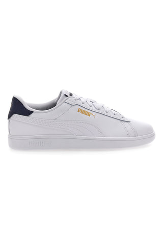 Puma Smash 3.0 L Weiße Turnschuhe mit Schnürsenkeln