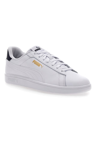 Puma Smash 3.0 L Weiße Turnschuhe mit Schnürsenkeln