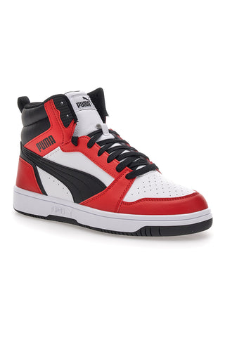 Sneakers Mid Cut Rosse e Nere Puma Rebound V6
