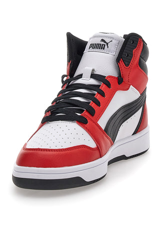 Sneakers Mid Cut Rosse e Nere Puma Rebound V6