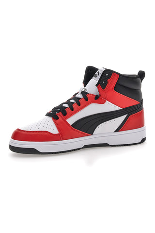 Sneakers Mid Cut Rosse e Nere Puma Rebound V6