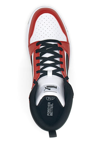 Sneakers Mid Cut Rosse e Nere Puma Rebound V6