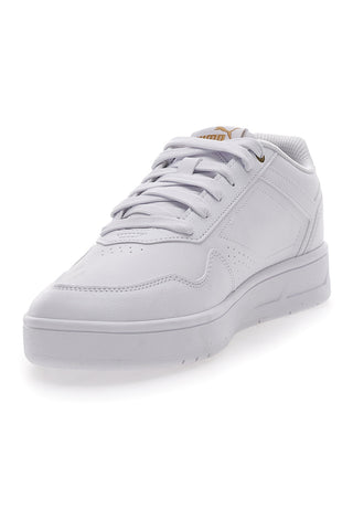 Weiße Chasuble-Sneaker mit Puma Court Classic-Schnürsenkeln