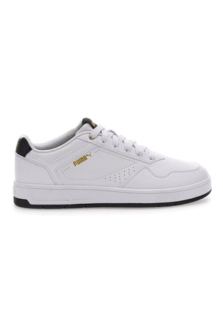 Puma Court klassische weiße Turnschuhe mit Schnürsenkeln