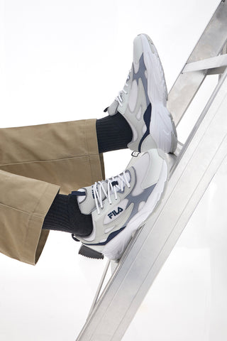 Sneakers Bianche e Grigie da Uomo Fila Novarra