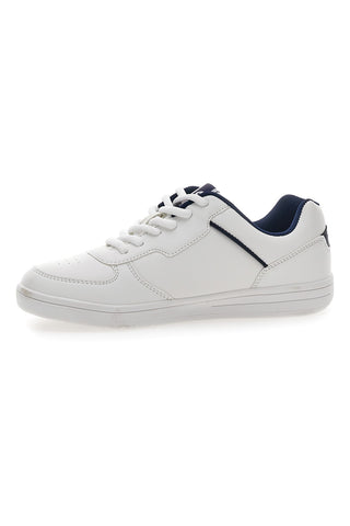 Weiße Sneakers mit blauem Profil Fila Court Teens