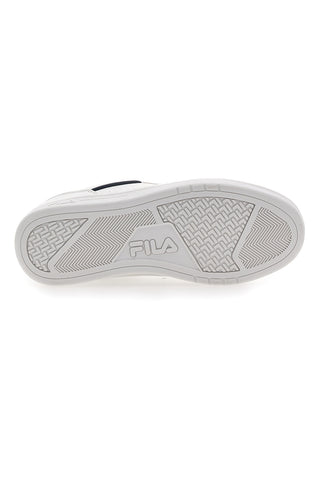Weiße Sneakers mit blauem Profil Fila Court Teens