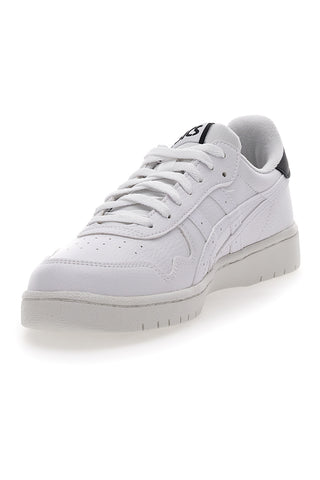 Weiße und schwarze Turnschuhe mit Ortholite-Einlegesohle Asics Japan S