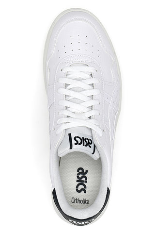 Weiße und schwarze Turnschuhe mit Ortholite-Einlegesohle Asics Japan S