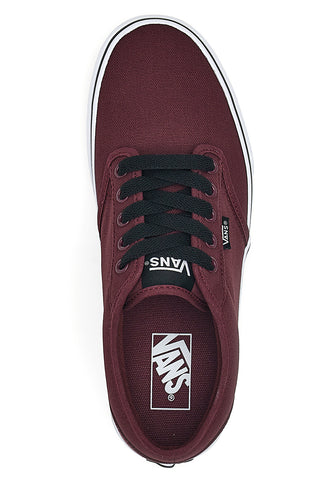 Burgunderrote Sneaker mit Schnürsenkeln von Vans Atwood